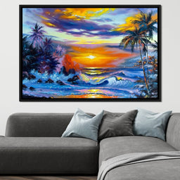 Hawaii Sunset - NicheCanvas