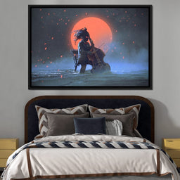  Mysterious man playing the cello - NicheCanvas