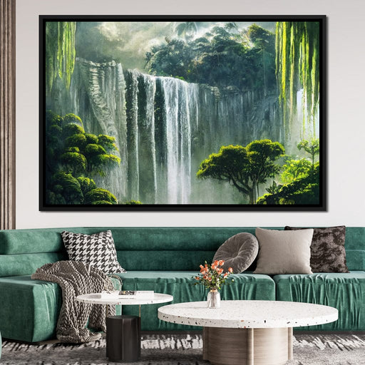 Waterfall in the Jungle Canvas Print
