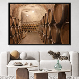 Barrels of Wine - NicheCanvas