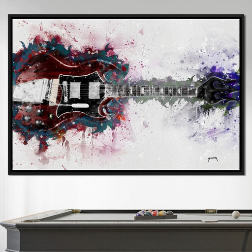 Angus Young's Red Guitar - Abraham Szomor Canvas Print