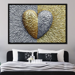 Due Color Heart - Johanjjf - NicheCanvas