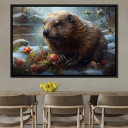 Winter Beaver - Neal Hackett - NicheCanvas