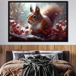 Winter Squirrel - Neal Hackett - NicheCanvas