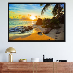 Natural Beach Sunset - NicheCanvas