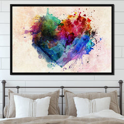Heart Splash - NicheCanvas
