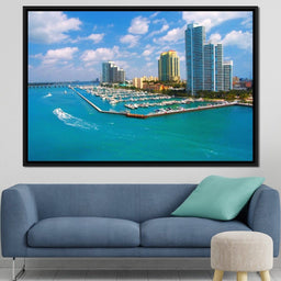 Miami Beach Skyline - NicheCanvas
