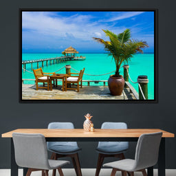 Coffee on the Beach - NicheCanvas