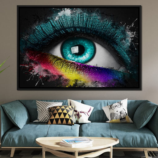 Colorful Eye Splash Art - Johanjjf Canvas Print