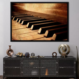 Vintage Piano Keys - NicheCanvas