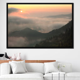 Fog over the Forest - NicheCanvas