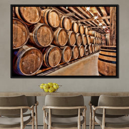 Oak Barrels - NicheCanvas