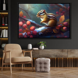 Winter Chipmunk - Neal Hackett - NicheCanvas