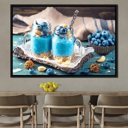 Chia Seeds & Blueberries Pudding - NicheCanvas