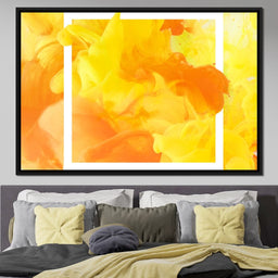 Yellow & Orange Smoke - NicheCanvas