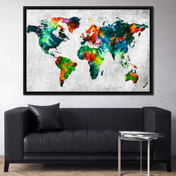 World Map - Mateo - NicheCanvas