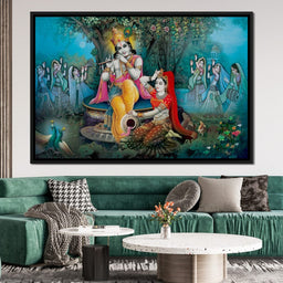 Radha & Krishna Love Tree - NicheCanvas
