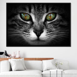 Green Eyed Cat - NicheCanvas