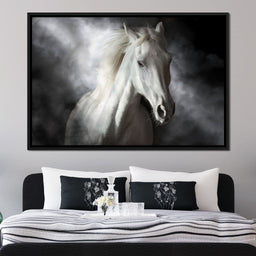 White Stallion - NicheCanvas