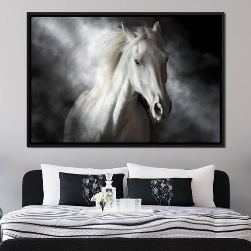 White Stallion Canvas Print