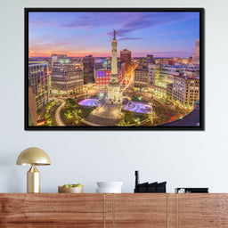 Indianapolis Skyline - NicheCanvas