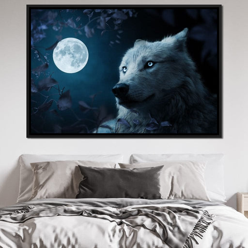 Wolf Full Moon - Milos Karanovic Canvas Print