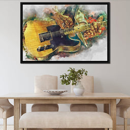 Keith Richards' Electric Guitar - Abraham Szomor - NicheCanvas