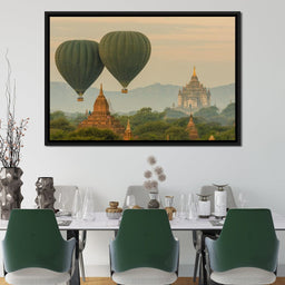 Hot Air Balloon over The Ancient Temples of Bagan - NicheCanvas