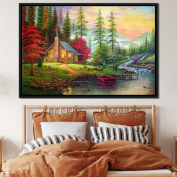 The House by the River - NicheCanvas