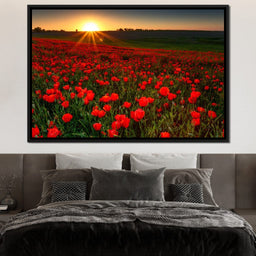 Red Poppies Field - NicheCanvas