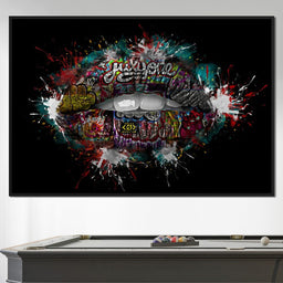 Graffiti Lips - Johanjjf - NicheCanvas