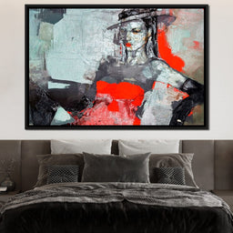 Lady in Red - NicheCanvas