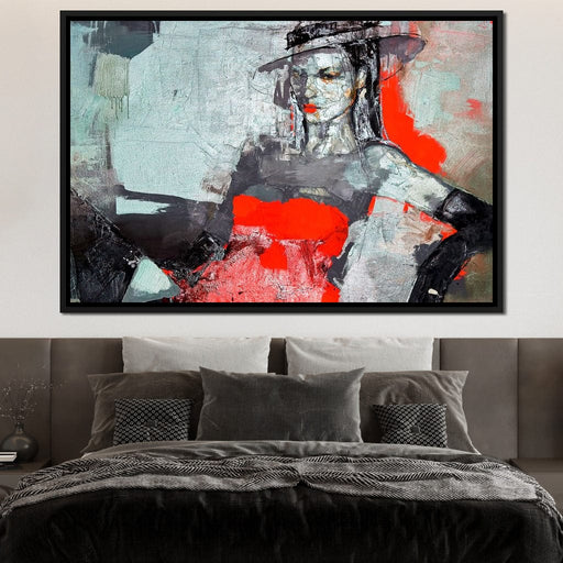 Lady in Red Canvas Print