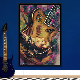 Johnny Depp's Guitar - Abraham Szomor - NicheCanvas