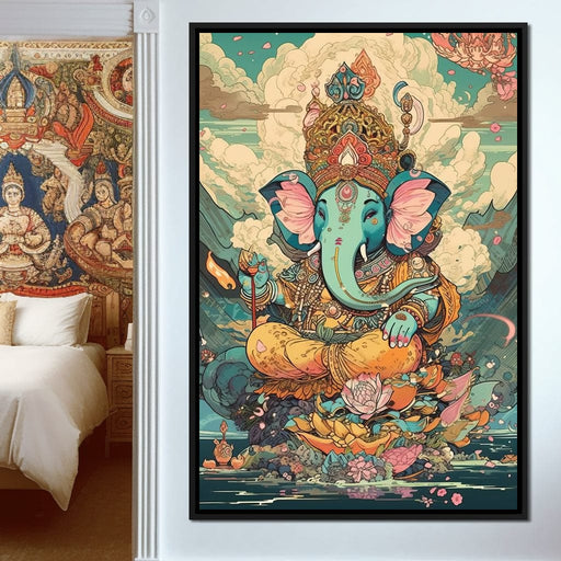 Joyful Lord Ganesh Canvas Print