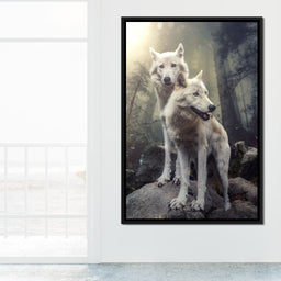 Double Wolves - Zenzdesign - NicheCanvas