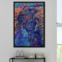 Blue Elephant - NicheCanvas
