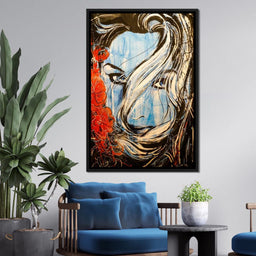 Blue Girl - NicheCanvas