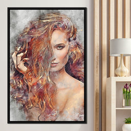 Girl Watercolor 2 - Mateo - NicheCanvas