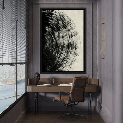 Abstract Black Circle - Evgeny Vetrov Canvas Print