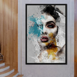 Mixart Female Portrait - Johanjjf - NicheCanvas