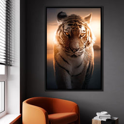 Tiger Orange Eyes - Zenzdesign - NicheCanvas