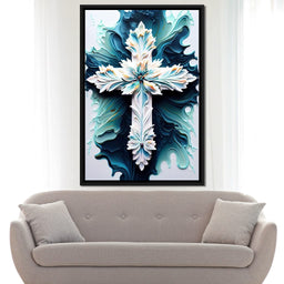 Floral Cross 06 - Neal Hackett  - NicheCanvas