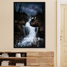 Milky Way Waterfall - Lucas Moore - NicheCanvas