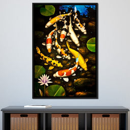 Koi Fishes - NicheCanvas