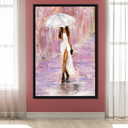 The Bridesmaid Under the Rain - NicheCanvas