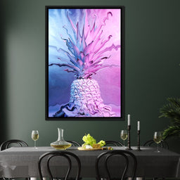 Psychedelic Pineapple - NicheCanvas
