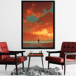 Admiring The Sunset - NicheCanvas