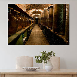 Wine Cellar Corridor - NicheCanvas