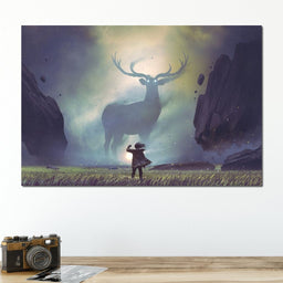 Spiritual Deer - NicheCanvas